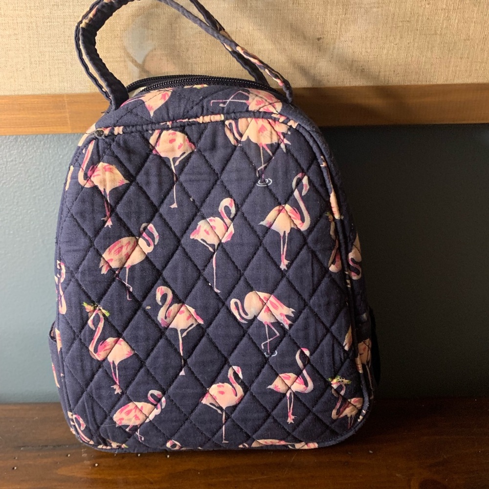 Vera Bradley flamingo fiesta quilted lunchbox